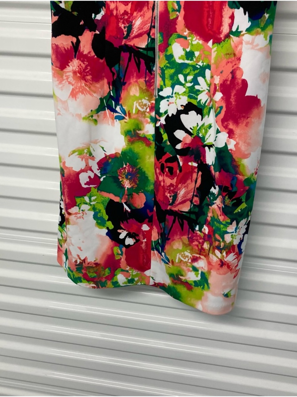 Worthington Floral Sleeveless Shift Dress in Pink, Green, Blue, White - Picture 5 of 7